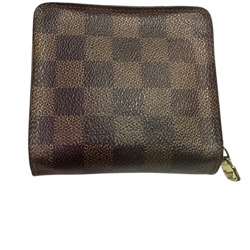 Louis Vuitton Damier Ebene Coated Canvas Zippy Compact Wallet - Picture 2 of 9